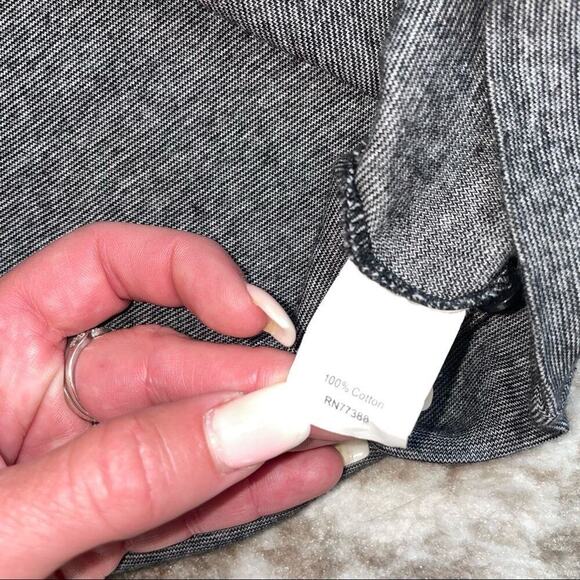 J. Crew cardigan black and white striped sweater v-neck button up lightweight XS - Picture 5 of 9